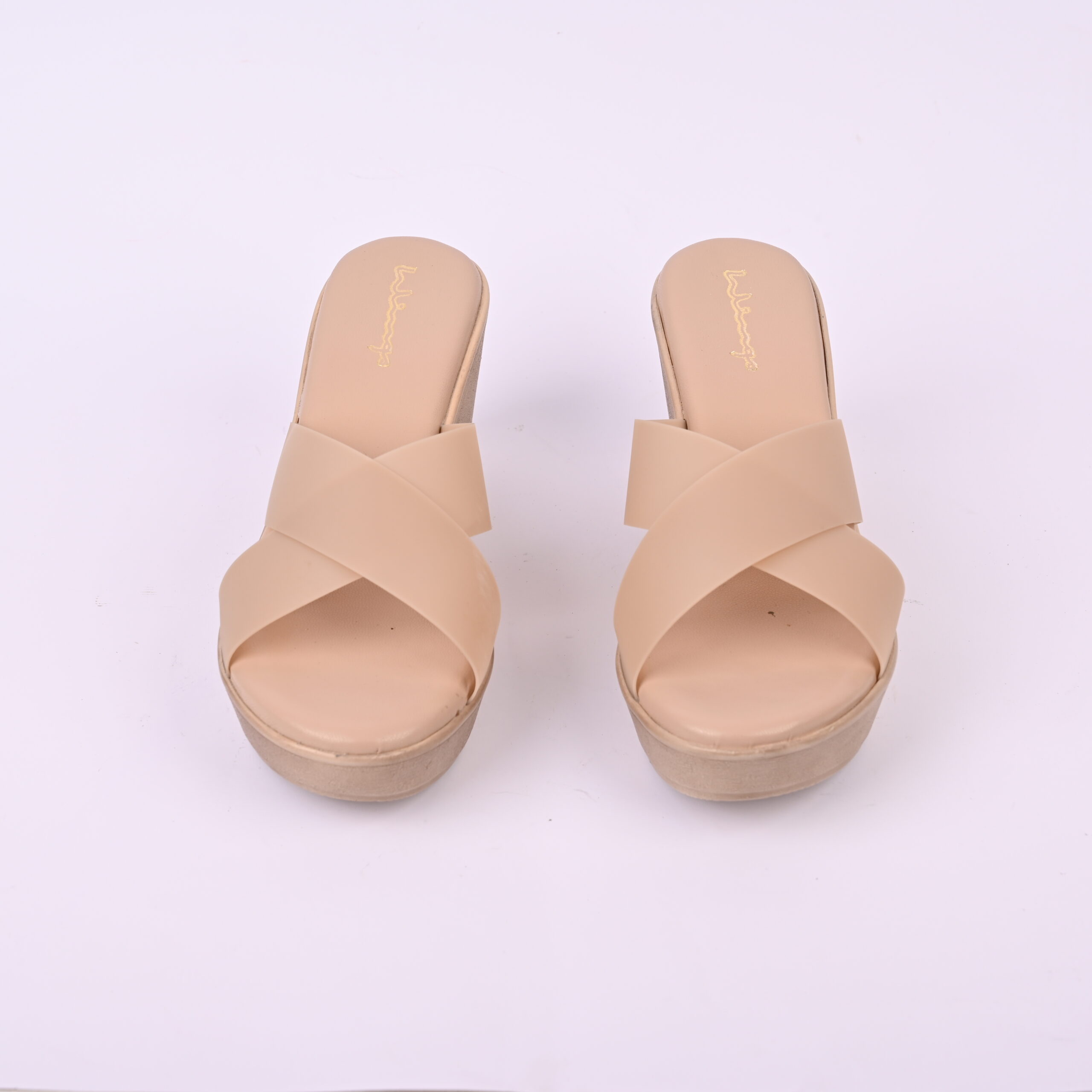 silver fashion women's high heel slippers | Heelshop24